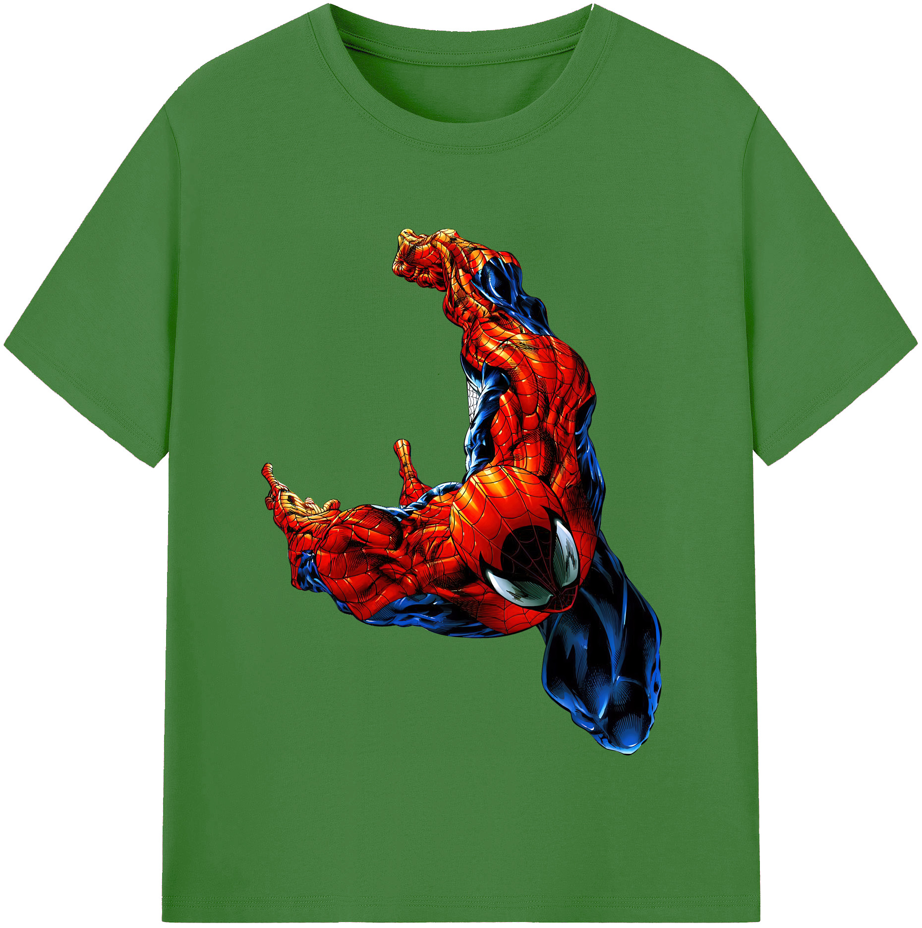 （画像用） Spider Man スパイダーマン レディースカジュアルプリントTシャツ（綿100％）